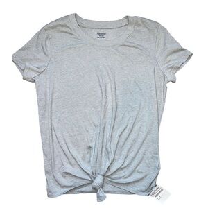Madewell Women’s Knotted Hem Crew Neck T-Shirt XS